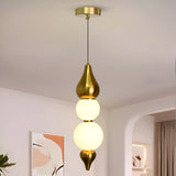 Droplet Frosted Glass Globe LED Pendant Light