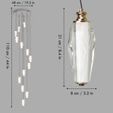 Pixelor Double Height Modern LED Chandelier