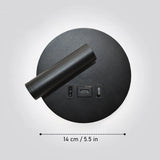 Rotatable USB Black Wall Lamp