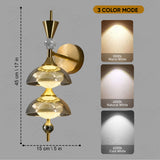 Arka Modern Luxe Tiered Glass Wall Light