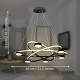 Galaxy Led Smart Voice Assist Chandelier