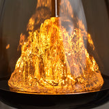 Fira Black Glass Pendant Light