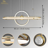 Sarra Modern LED Smart Linear Chandelier