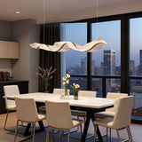 Glam Modern Wave Ribbon LED Ceiling Chandelier
