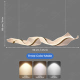 Glam Modern Wave Ribbon LED Ceiling Chandelier