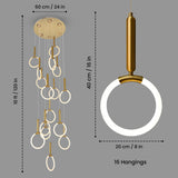 Apolo LED Double Height Modern Chandelier