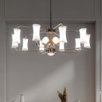 Arial Black Modern LED Chandelier
