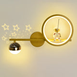 Astronaut Gold LED Wall Lamp