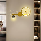 Astronaut Gold LED Wall Lamp