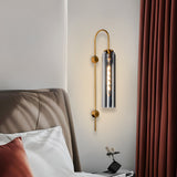 Auric Smoky Modern Wall Lamp