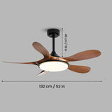 Aurum Smart Voice Assist Fan Chandelier