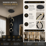 Auspicious Smart Voice Assist LED Chandelier