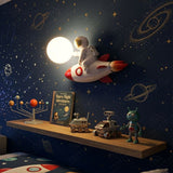 Drovin Astronaut Rocket Moon Wall Lamp for kids