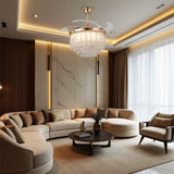 Blaze Crystal Leaf Fan Chandelier