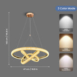 Brielle Gold Modern LED Chandelier