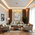 Brielle Gold Modern LED Chandelier