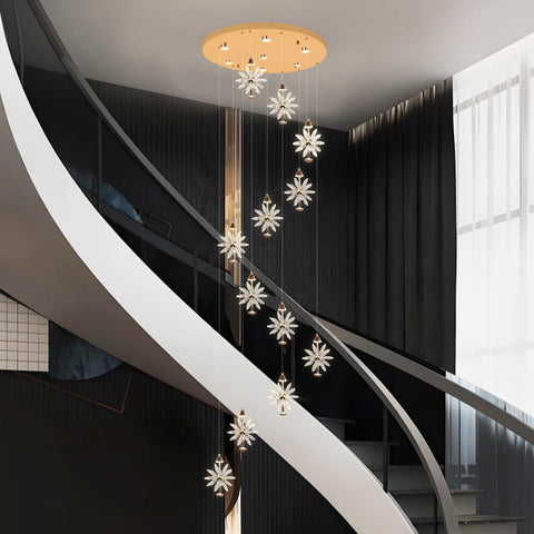 Bristol LED Double Height Chandelier (12 Hanging)