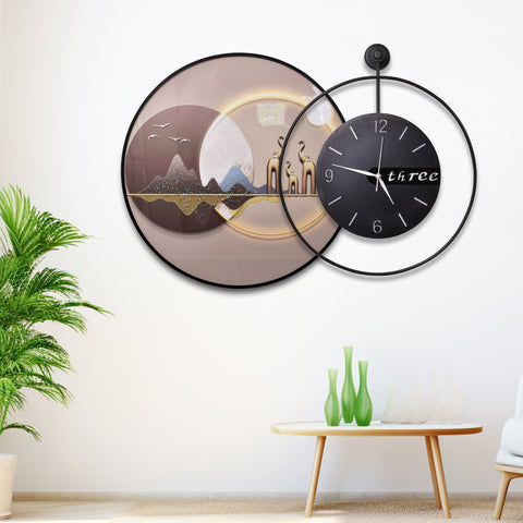 Calf Modern Wall Art Clock