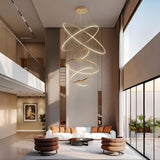 Interstellar 6-Ring Double Height Chandelier
