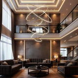 Interstellar 6-Ring Double Height Chandelier
