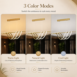 Skylar Gold Modern LED Linear Chandelier