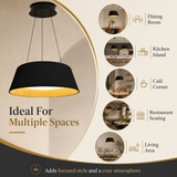Poncio Black Modern LED Light