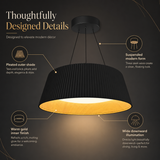 Poncio Black Modern LED Light