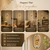 Staglo Golden Deer Modern Oval Pendant Light