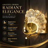 Morika Modern Peacock Crystal Feather Wall Lamp