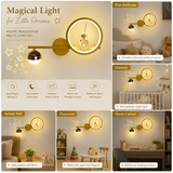 Astronaut Gold LED Wall Lamp
