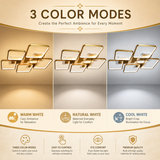 Zest Gold Smart Voice Assist LED Chandelier