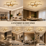 Zest Gold Smart Voice Assist LED Chandelier