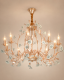 Rosy Modern Gold LED Chandelier