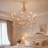 Rosy Modern Gold LED Chandelier