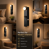Nando Black Modern Indoor Wall Lamp