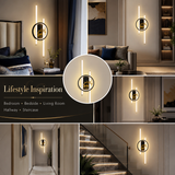 Hiron Golden Deer LED Wall Lamp