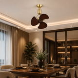 Boreal Gold 3 Wooden Blade Ceiling/Wall Fan