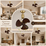 Boreal Gold 3 Wooden Blade Ceiling/Wall Fan