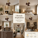 Boreal Gold 3 Wooden Blade Ceiling/Wall Fan