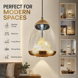 Fira Gold Glass Pendant Light