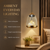 Fira Gold Glass Pendant Light