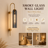 Auric Smoky Modern Wall Lamp