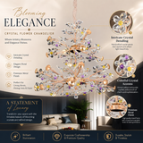 FloraLume Smart Voice LED Chandelier