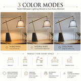 Gravix LED Table Lamp with Premium Fabric Drum Shade