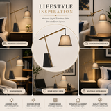 Gravix LED Table Lamp with Premium Fabric Drum Shade