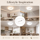 Aerozen Aluminium LED Fan Chandelier