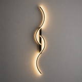 Eklara  Modern Dual Wave Decorative LED Wall Light