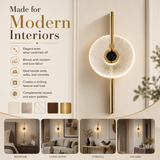 Cirel Flower Shape Crystal Wall Lamp
