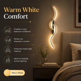 Eklara  Modern Dual Wave Decorative LED Wall Light