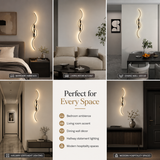 Eklara  Modern Dual Wave Decorative LED Wall Light